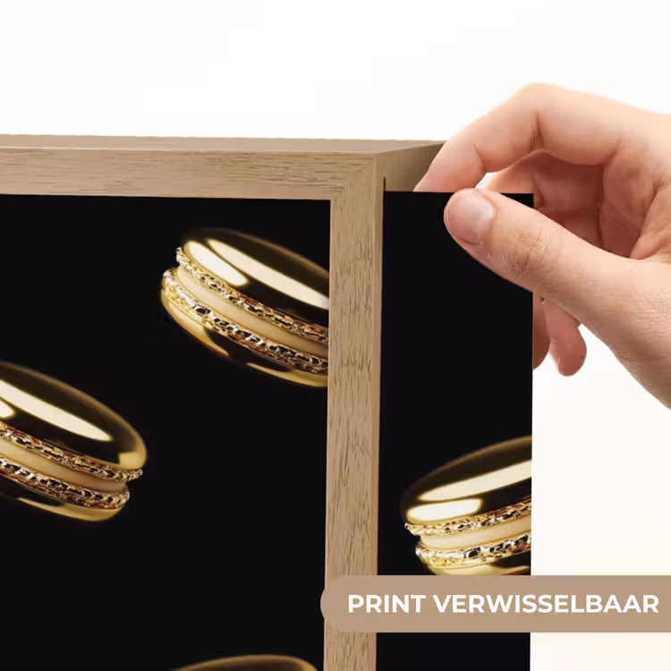 Lightbox - Wandlamp - Macarons - Patroon - Goud - Zwart — 5