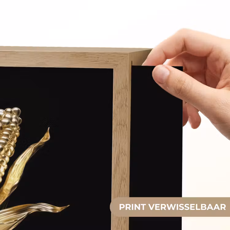 Lightbox - Wandlamp - Mais - Eten - Goud - Zwart — 5