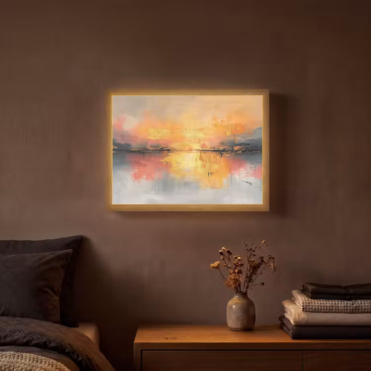 Lightbox - Wandlamp - Modern - Abstract - Goud - Roze — 3