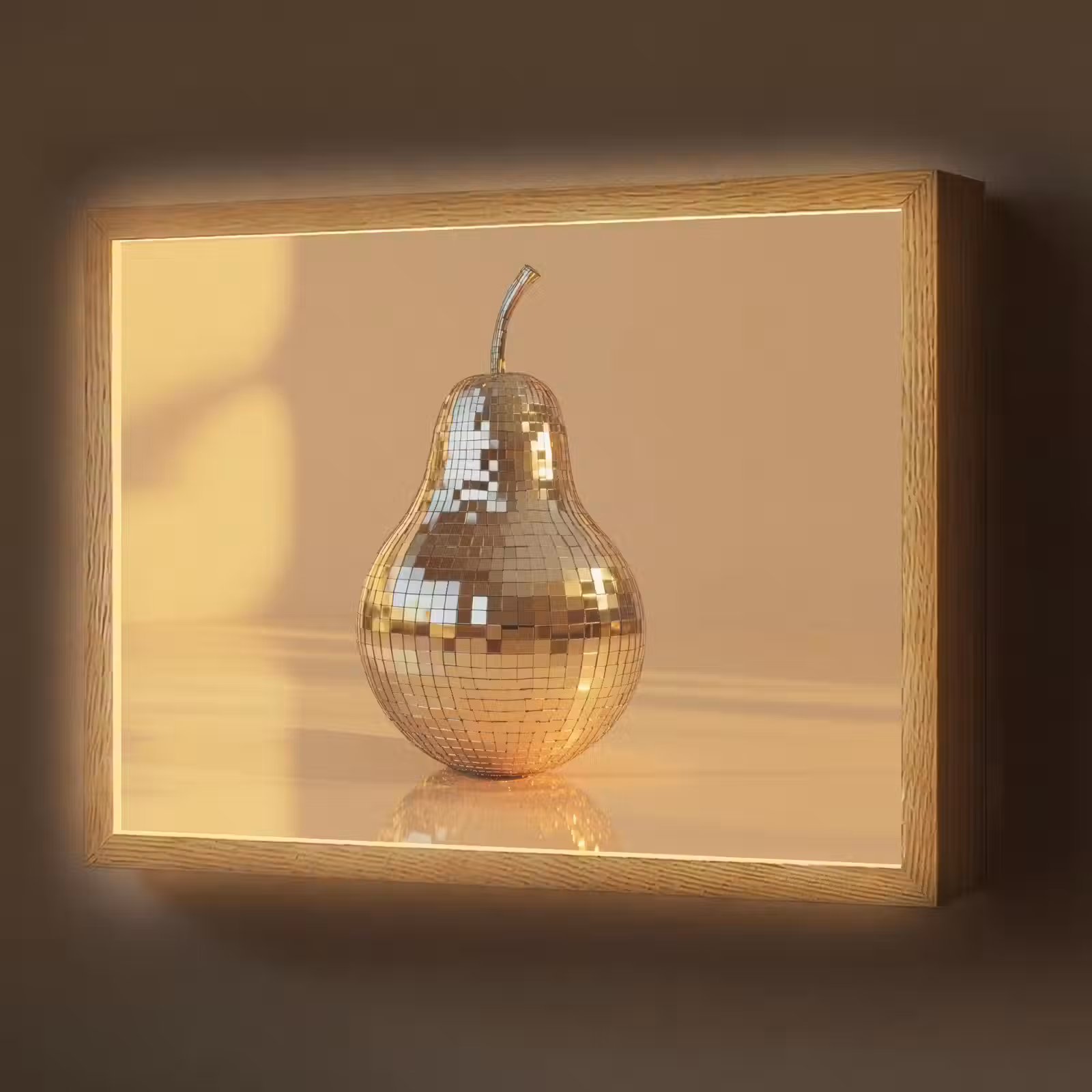 Lightbox - Wandlamp - Goud - Disco - Glitter - Peer — 1