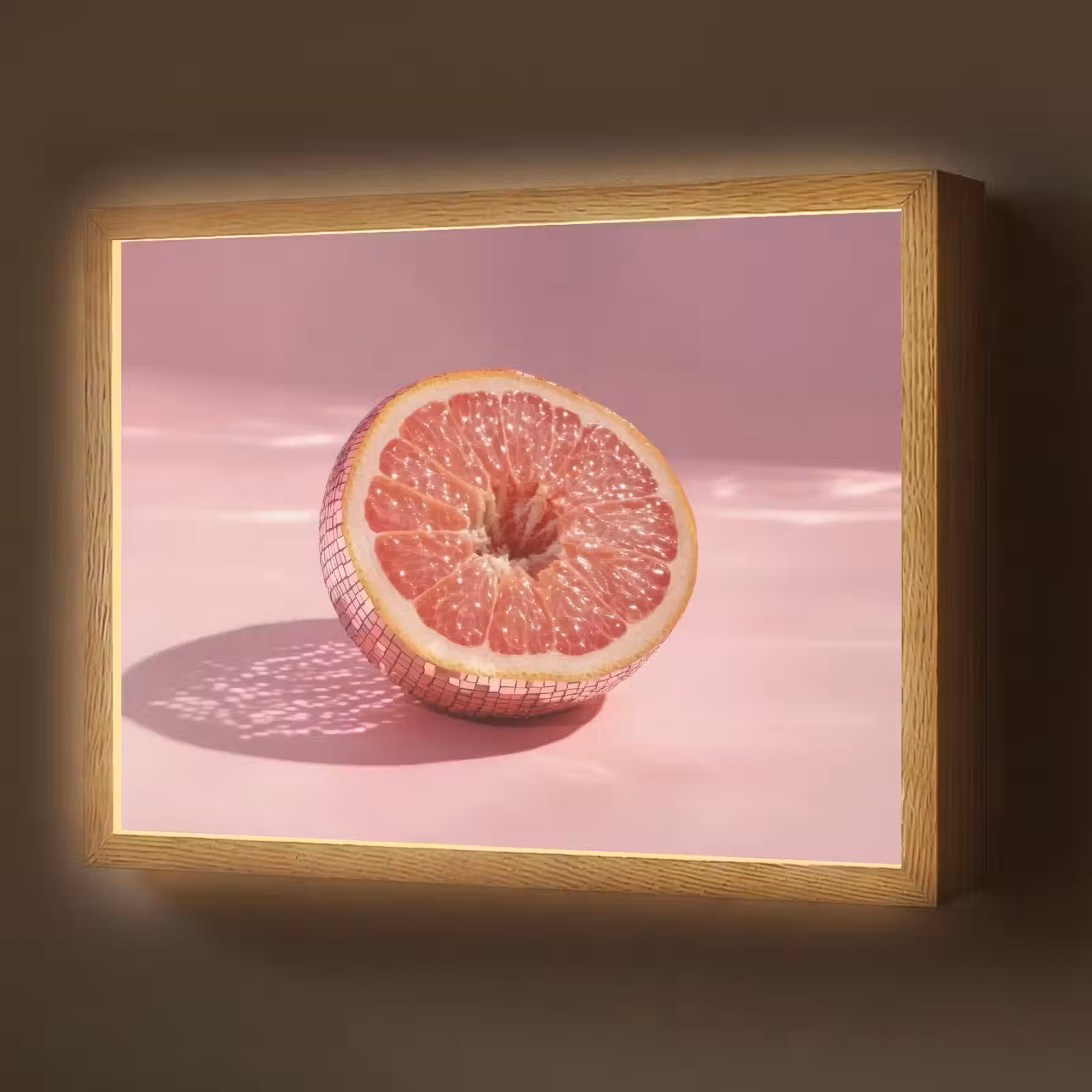 Lightbox - Wandlamp - Grapefruit - Roze - Disco - Shiny — 1