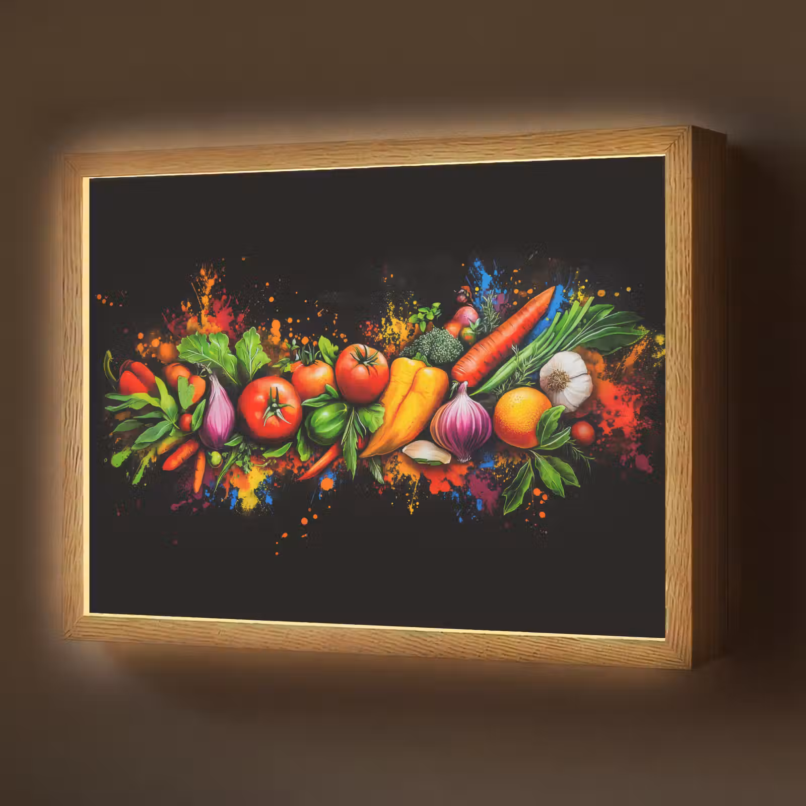 Lightbox - Wandlamp - Groente - Eten - Kruiden - Graffiti - Koken — 1