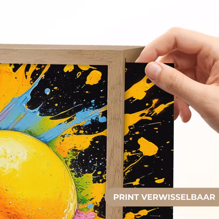 Lightbox - Wandlamp - Citroen - Graffiti - Kleurrijk - Verf - Modern — 5