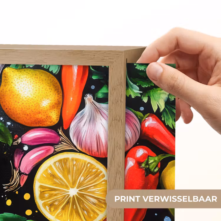 Lightbox - Wandlamp - Citroenen - Peper - Kruiden - Graffiti - Verf - Abstract — 5