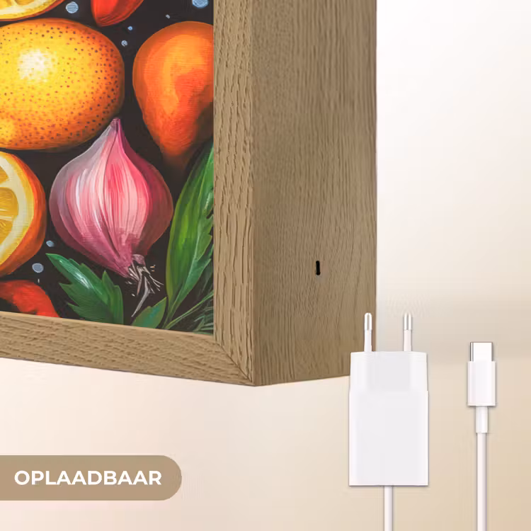 Lightbox - Wandlamp - Citroenen - Peper - Kruiden - Graffiti - Verf - Abstract — 7