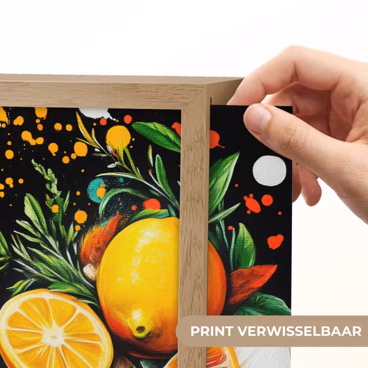 Lightbox - Wandlamp - Citroenen - Zwart - Kruiden - Graffiti - Verf — 5