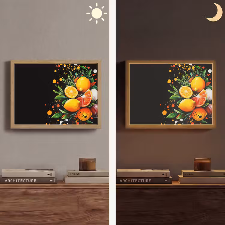 Lightbox - Wandlamp - Citroenen - Zwart - Kruiden - Graffiti - Verf — 6