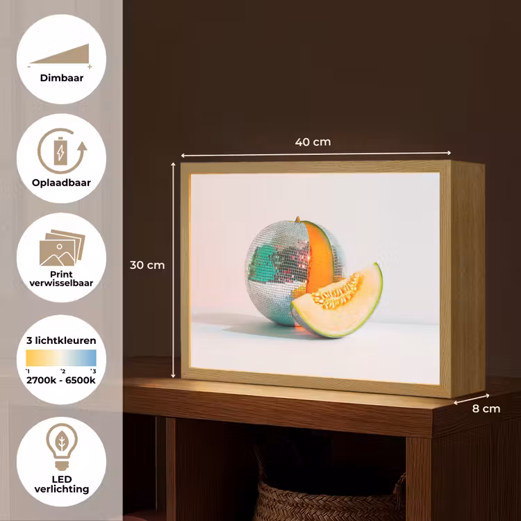 Lightbox - Wandlamp - Disco - Discobal - Meloen - Pastel — 10