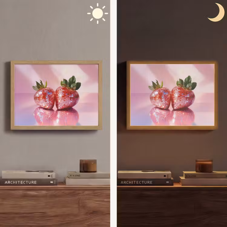 Lightbox - Wandlamp - Disco - Fruit - Glitter - Strawberry — 6