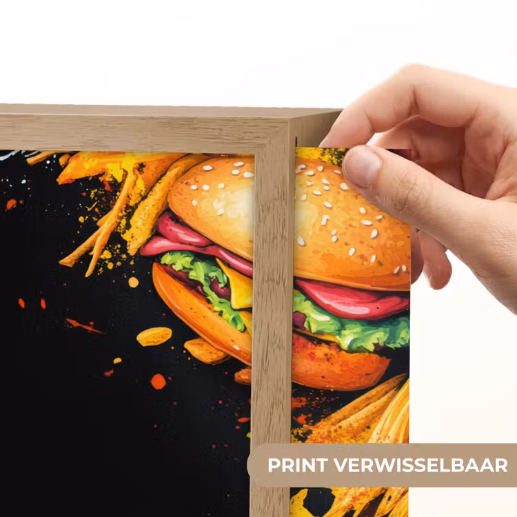Lightbox - Wandlamp - Fastfood - Graffiti - Hamburger - Eten - Modern — 5