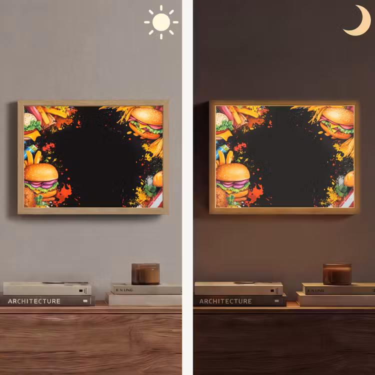 Lightbox - Wandlamp - Fastfood - Graffiti - Hamburger - Eten - Modern — 6