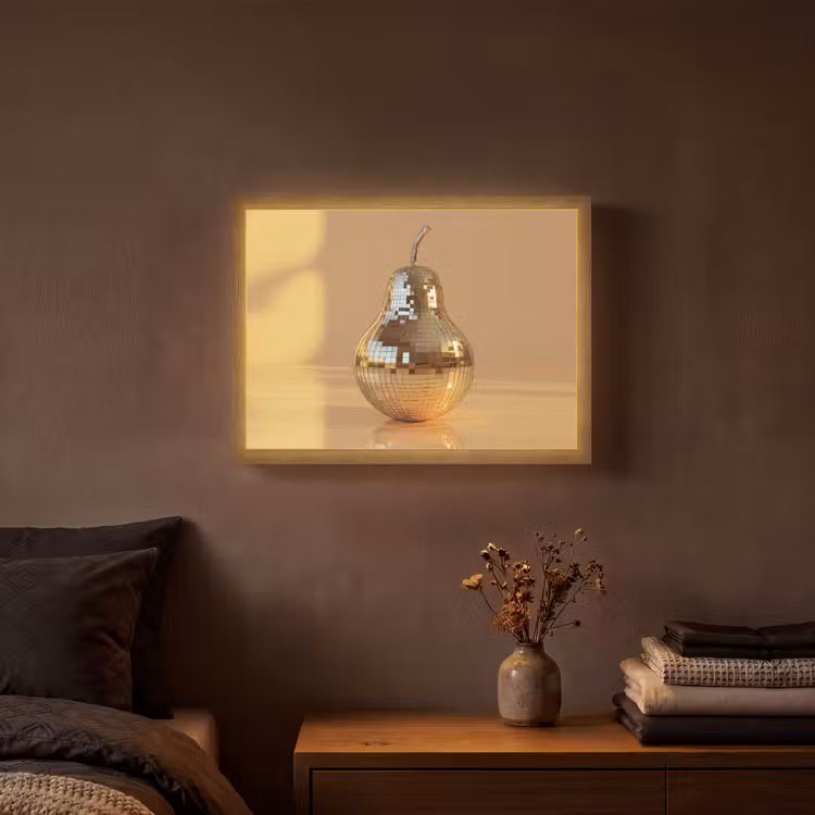 Lightbox - Wandlamp - Goud - Disco - Glitter - Peer — 3
