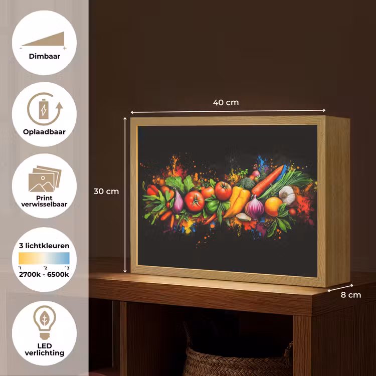 Lightbox - Wandlamp - Groente - Eten - Kruiden - Graffiti - Koken — 10