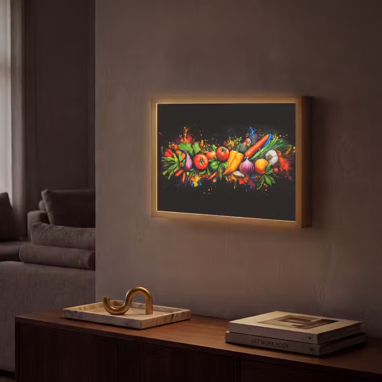 Lightbox - Wandlamp - Groente - Eten - Kruiden - Graffiti - Koken — 2