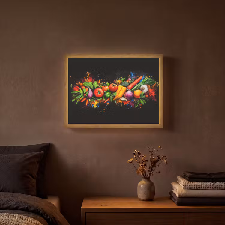Lightbox - Wandlamp - Groente - Eten - Kruiden - Graffiti - Koken — 3