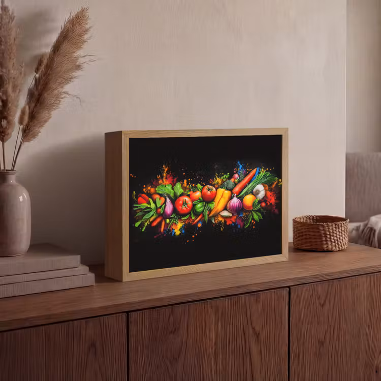 Lightbox - Wandlamp - Groente - Eten - Kruiden - Graffiti - Koken — 4