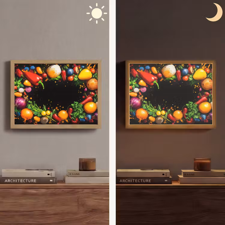 Lightbox - Wandlamp - Groente - Graffiti - Kleurrijk - Koken - Abstract — 6