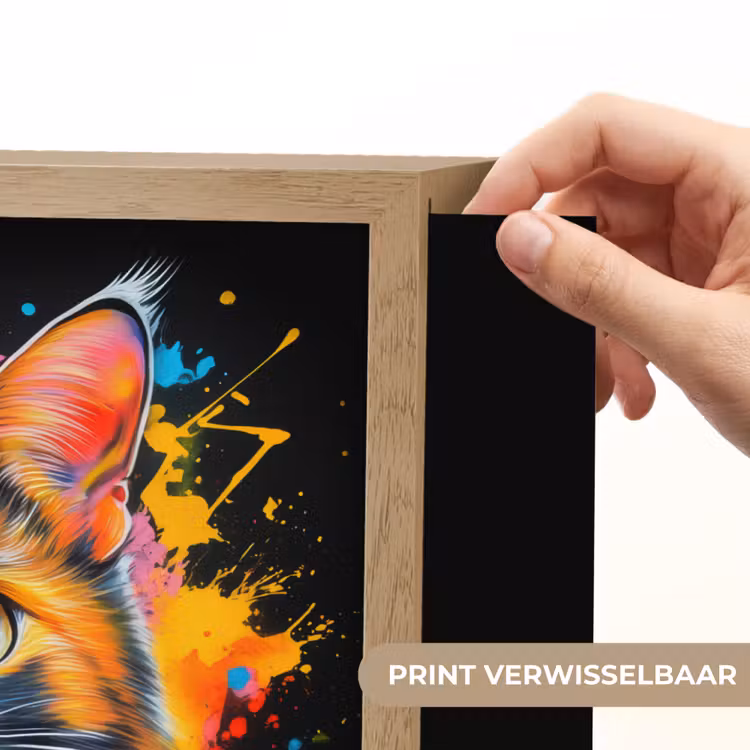 Lightbox - Wandlamp - Kat - Graffiti - Kleurrijk - Wafel - Eten — 5