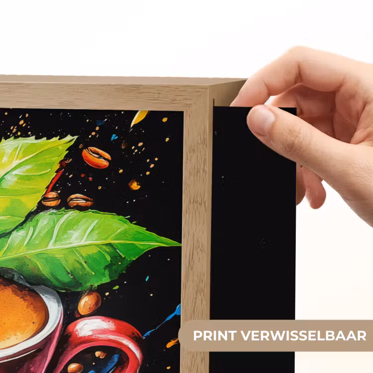 Lightbox - Wandlamp - Koffie - Graffiti - Drinken - Abstract — 5