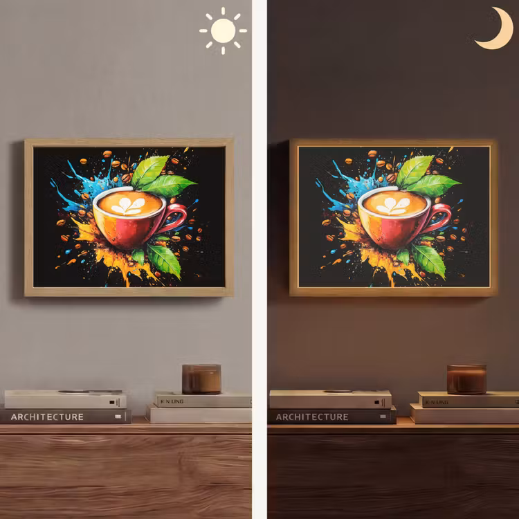 Lightbox - Wandlamp - Koffie - Graffiti - Drinken - Abstract — 6