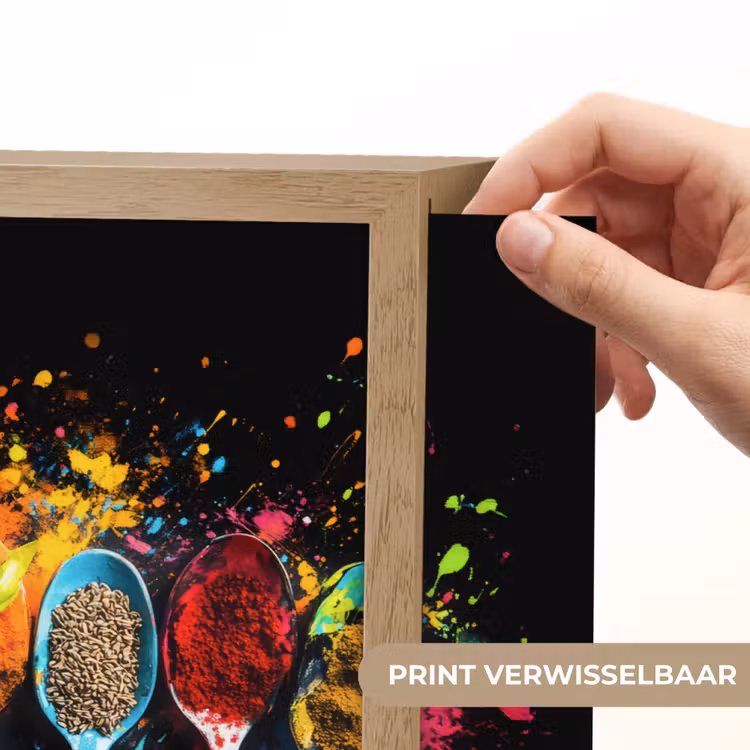 Lightbox - Wandlamp - Lepels - Kruiden - Modern - Graffiti - Verf - Kleurrijk — 5