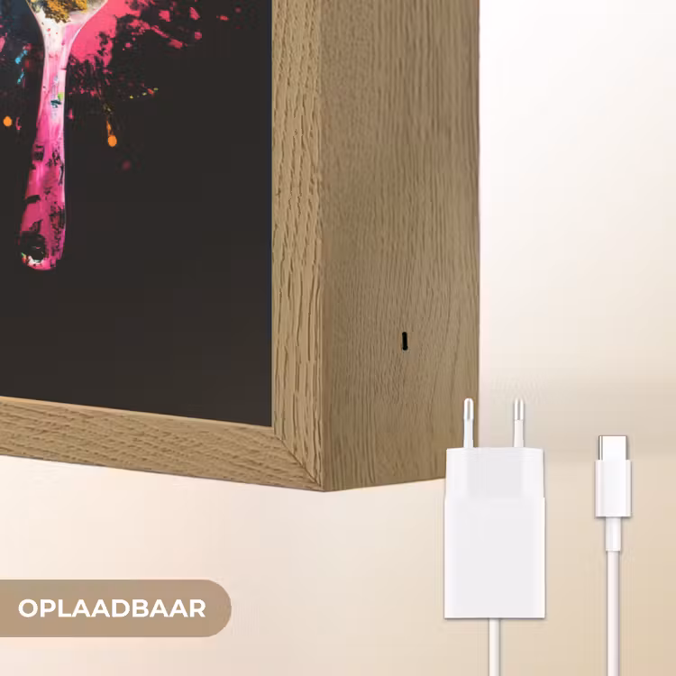 Lightbox - Wandlamp - Lepels - Kruiden - Modern - Graffiti - Verf - Kleurrijk — 7