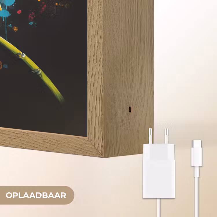 Lightbox - Wandlamp - Orchidee - Graffiti - Kleurrijk - Bloemen - Abstract — 7
