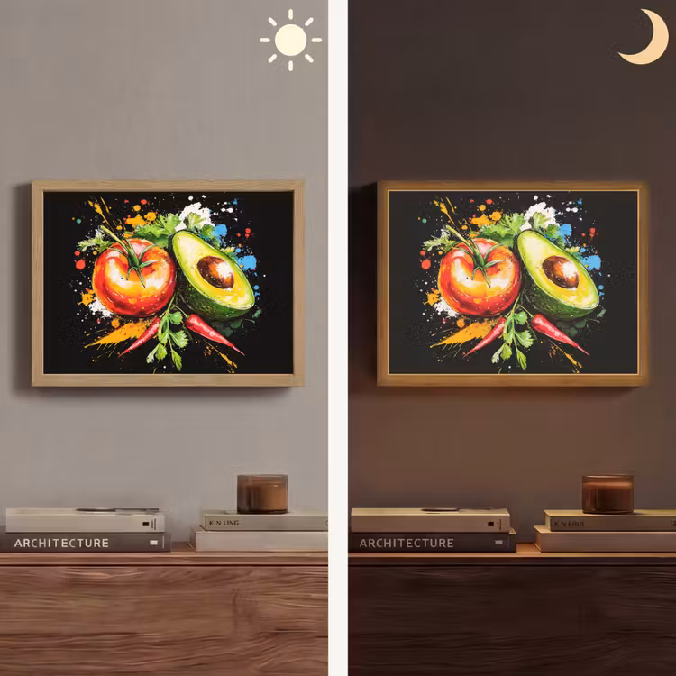 Lightbox - Wandlamp - Tomaat - Avocado - Peper - Graffiti - Verf - Modern — 6