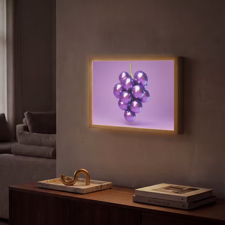 Lightbox - Wandlamp - Druif - Disco - Glitter - Paars — 2