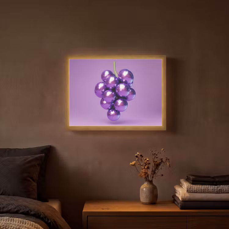 Lightbox - Wandlamp - Druif - Disco - Glitter - Paars — 3