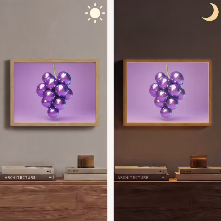 Lightbox - Wandlamp - Druif - Disco - Glitter - Paars — 6