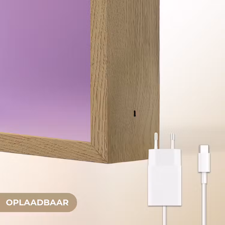 Lightbox - Wandlamp - Druif - Disco - Glitter - Paars — 7
