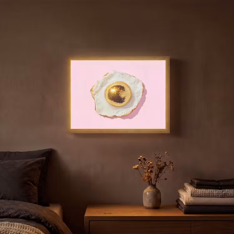 Lightbox - Wandlamp - Ei - Disco - Ontbijt - Glitter — 3