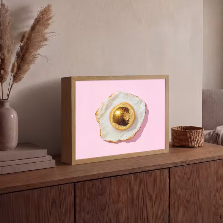 Lightbox - Wandlamp - Ei - Disco - Ontbijt - Glitter — 4