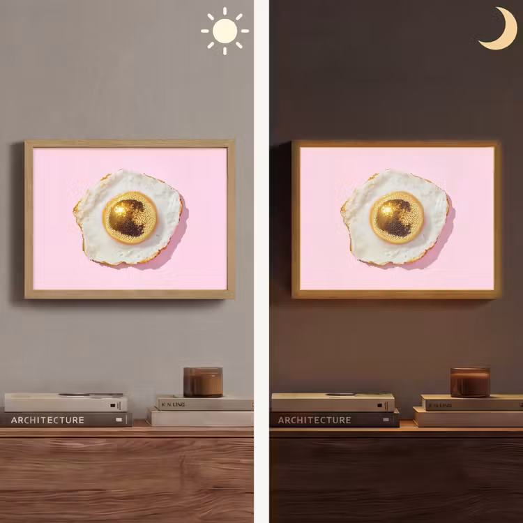 Lightbox - Wandlamp - Ei - Disco - Ontbijt - Glitter — 6