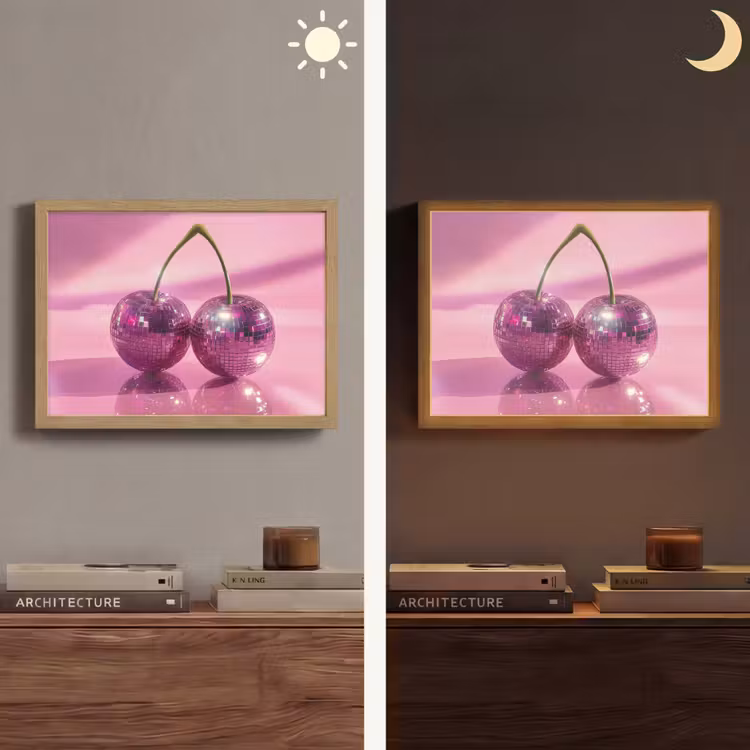 Lightbox - Wandlamp - Glitter - Discobol - Roze - Kersen — 6