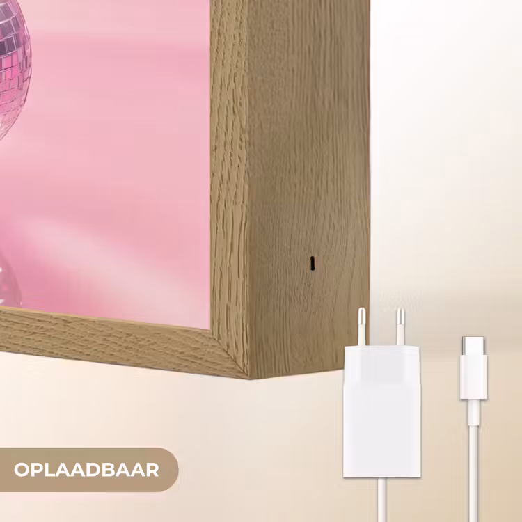 Lightbox - Wandlamp - Glitter - Discobol - Roze - Kersen — 7