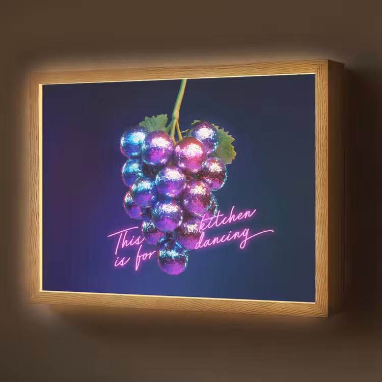 Lightbox - Wandlamp - Quote - Neon - Disco - Druiven — 1