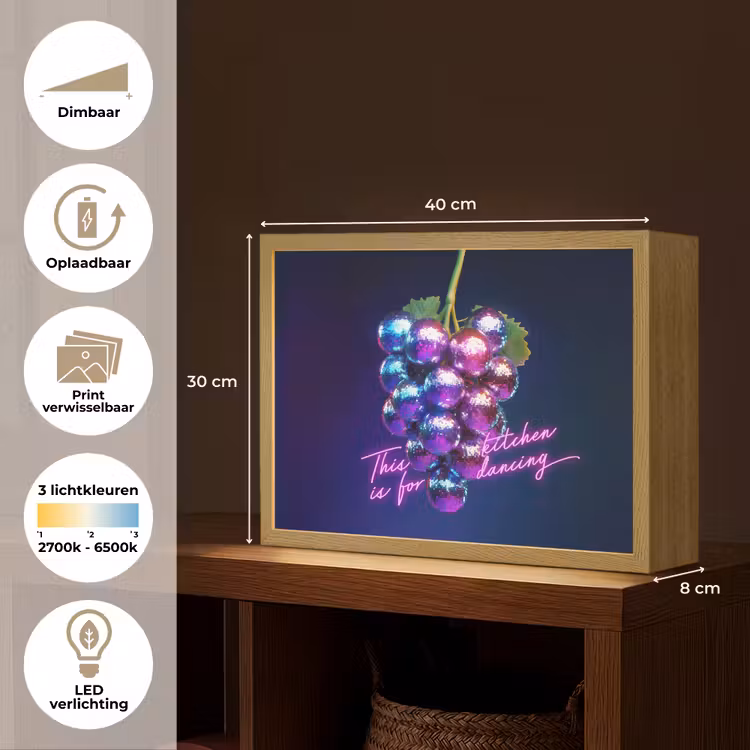 Lightbox - Wandlamp - Quote - Neon - Disco - Druiven — 10