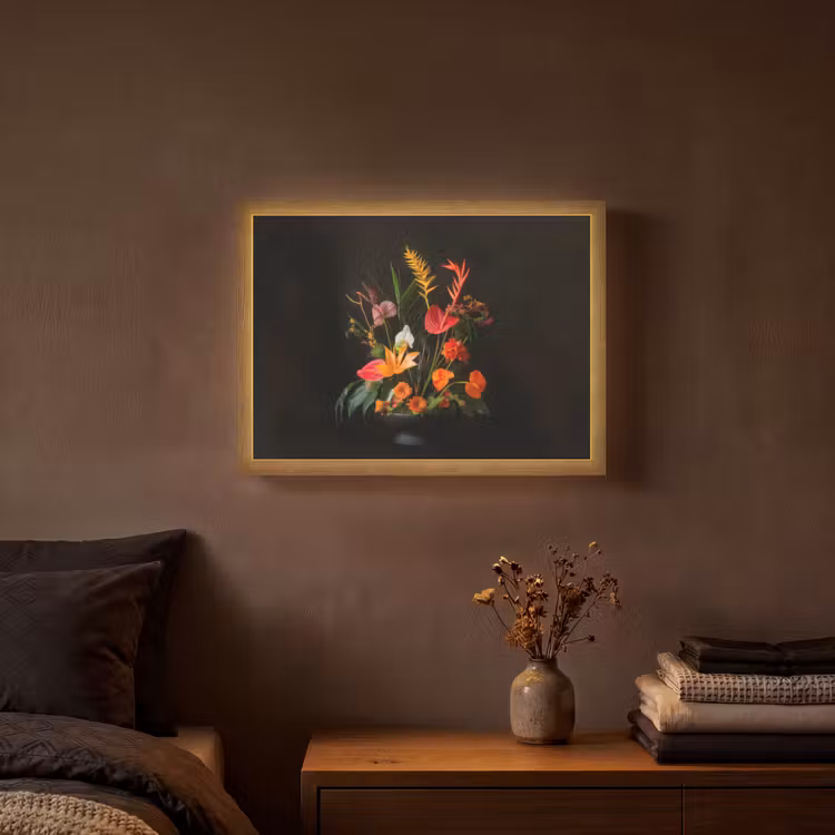 Lightbox - Wandlamp - Schaal - Boeket - Bloemen — 3