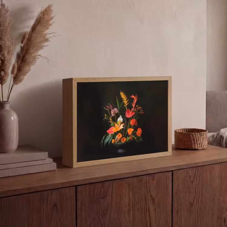 Lightbox - Wandlamp - Schaal - Boeket - Bloemen — 4