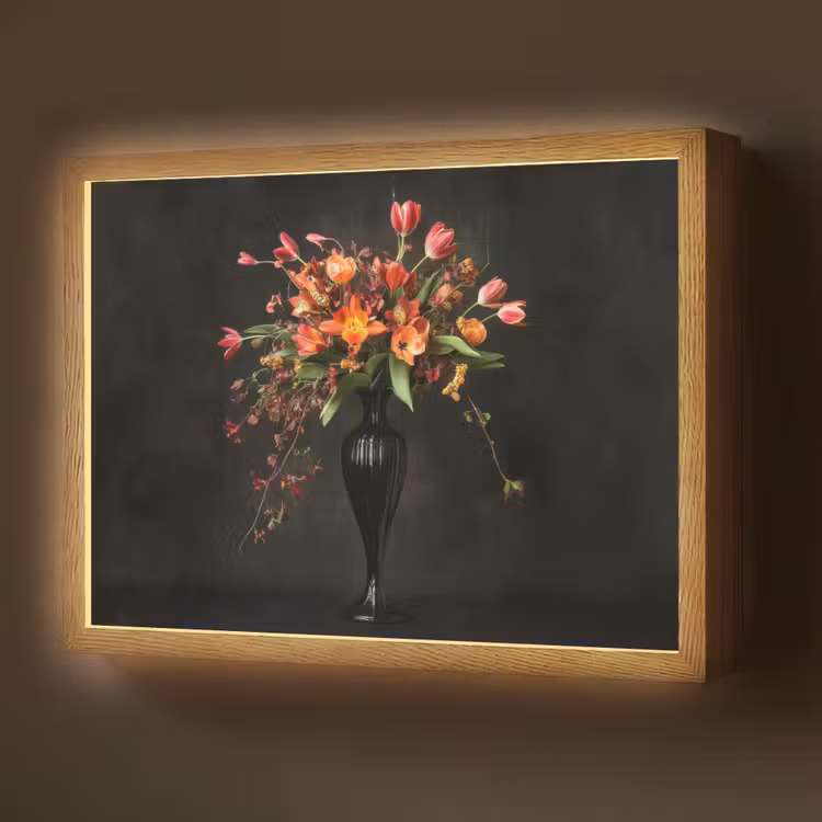 Lightbox - Wandlamp - Sierlijk - Boeket - Vaas — 1