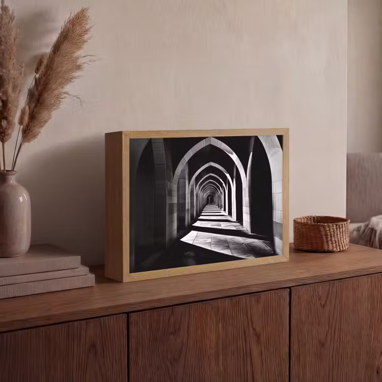 Lightbox - Wandlamp - Gang - Bogen - Schaduw - Diepte — 4