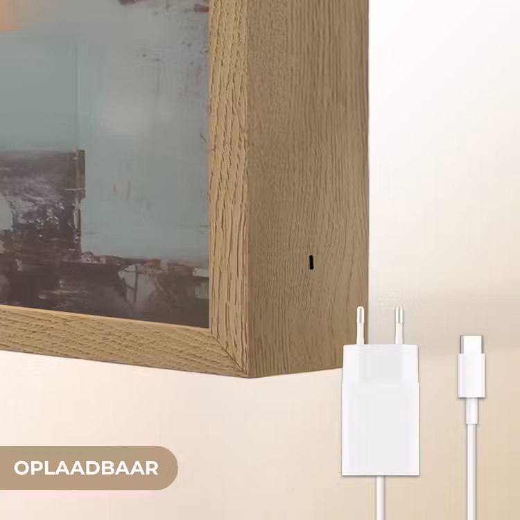 Lightbox - Wandlamp - Geschilderd - Abstract - Uil - Bruin — 7