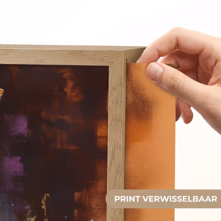 Lightbox - Wandlamp - Giraf - Bruin - Abstract - Geschilderd — 5