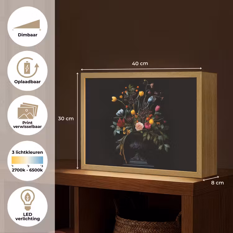 Lightbox - Wandlamp - Klassiek - Vaas - Boeket - Bloemen — 10