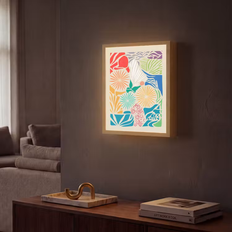Lightbox - Wandlamp - Kleurrijk - Abstract - Bloemen - Patronen — 2