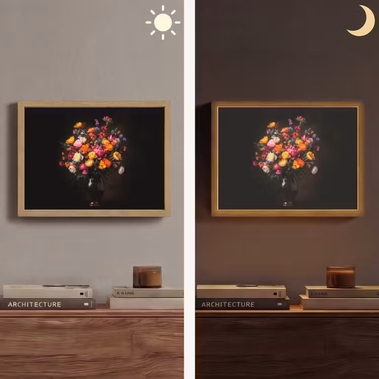 Lightbox - Wandlamp - Kleurrijk - Boeket - Vaas - Donkerbruin — 6