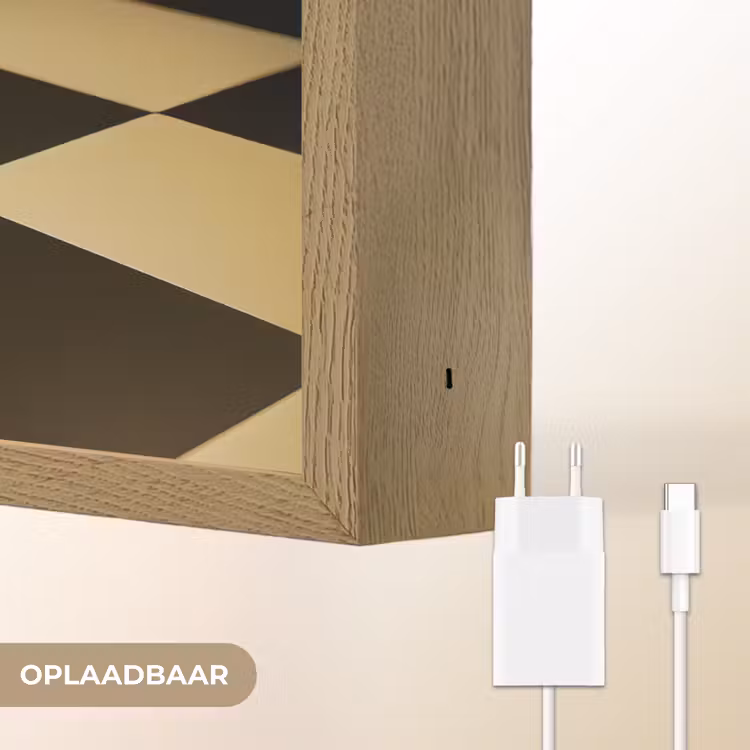 Lightbox - Wandlamp - Koningin - Schaakstuk - Geblokt - Goud — 7