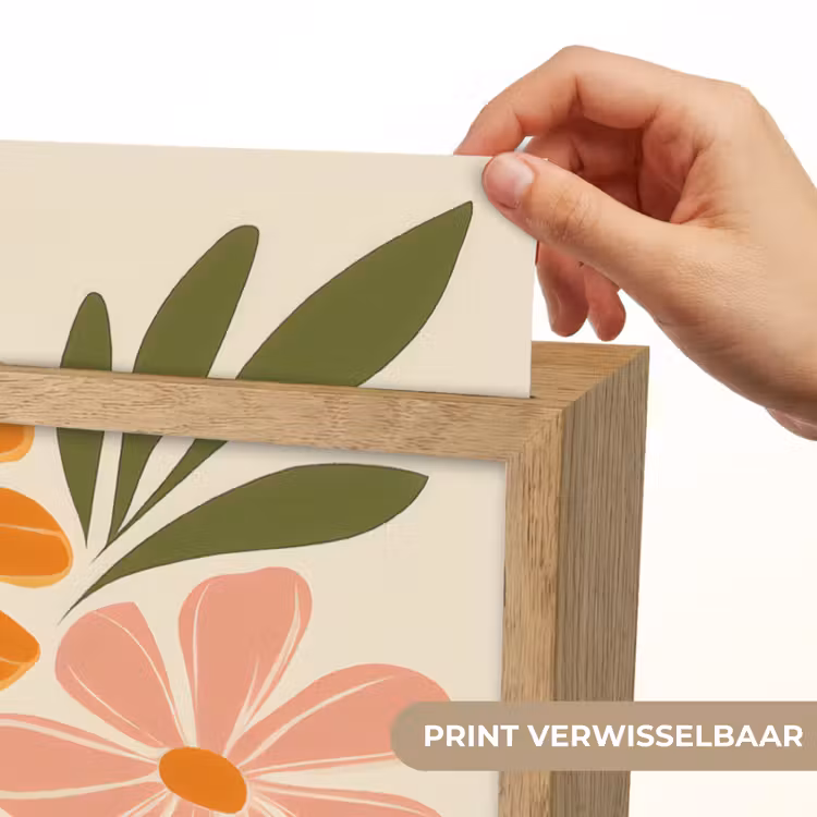Lightbox - Wandlamp - Minimalistisch - Bloemen - Bladeren - Roze — 5